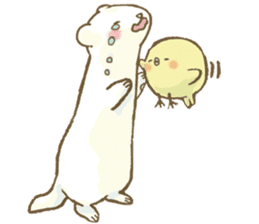 BELLE the WEASEL & Melted Bird MOLT sticker #12306390