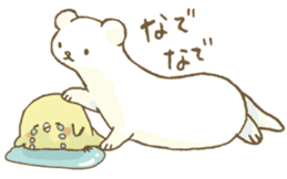 BELLE the WEASEL & Melted Bird MOLT sticker #12306391