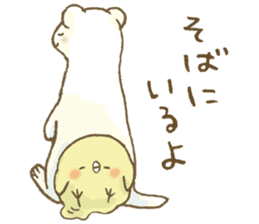 BELLE the WEASEL & Melted Bird MOLT sticker #12306393