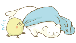 BELLE the WEASEL & Melted Bird MOLT sticker #12306400