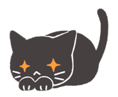 Moving Black Cat sticker #12306817