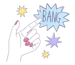 Handwritten handsign animation sticker #12306967