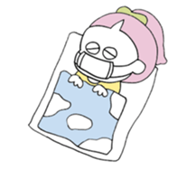 a girl with a ponytail02 sticker #12308245