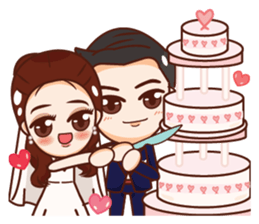 Por & Pan Wedding sticker #12308575