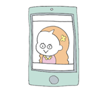 a girl with pets01 sticker #12309345