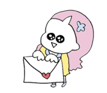 a girl with pets01 sticker #12309348