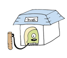 a girl with pets01 sticker #12309350