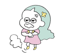 a girl with pets01 sticker #12309356