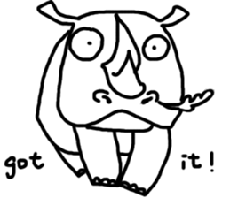 animals would say sticker #12310551