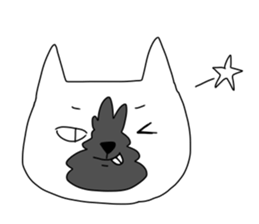 One shot cat sticker #12311087