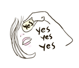 Simply Girl's Talk (English & Japanese) sticker #12311322