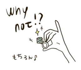 Simply Girl's Talk (English & Japanese) sticker #12311333