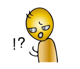 Gold aliens Sticker sticker #12311901