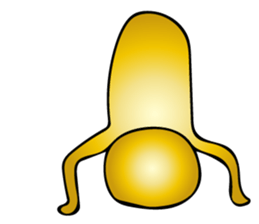 Gold aliens Sticker sticker #12311913