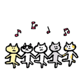 3cats they are good friends. sticker #12312061