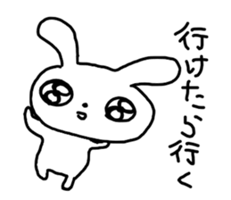 The excusing Rabbit sticker #12312210