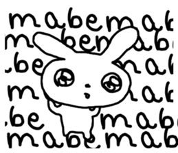 The excusing Rabbit sticker #12312215