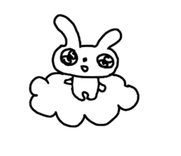 The excusing Rabbit sticker #12312220