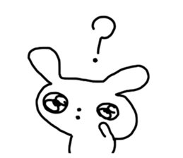 The excusing Rabbit sticker #12312225