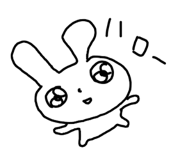 The excusing Rabbit sticker #12312233