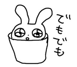 The excusing Rabbit sticker #12312235