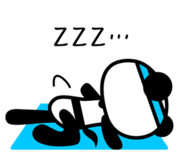 Daily life's loose stretch panda sticker #12312546