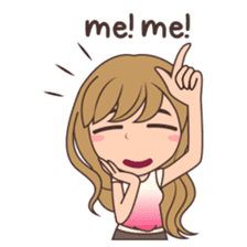 Gorgeous Girl Chibi Version sticker #12312686