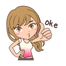 Gorgeous Girl Chibi Version sticker #12312687