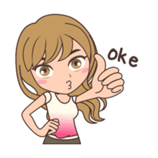 Gorgeous Girl Chibi Version sticker #12312687