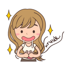 Gorgeous Girl Chibi Version by AMSTICKERS sticker #12312707