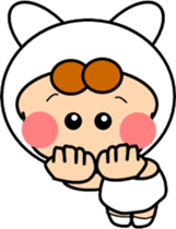 Along with the cute rabbit sticker #12312801