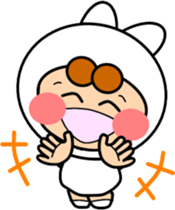 Along with the cute rabbit sticker #12312803