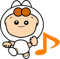 Along with the cute rabbit sticker #12312804