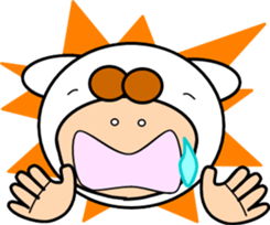 Along with the cute rabbit sticker #12312808