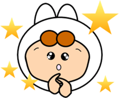 Along with the cute rabbit sticker #12312809