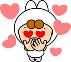 Along with the cute rabbit sticker #12312810