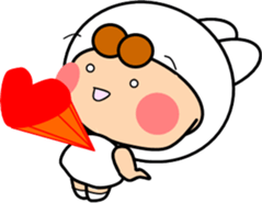 Along with the cute rabbit sticker #12312812