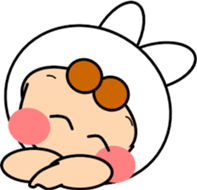 Along with the cute rabbit sticker #12312814