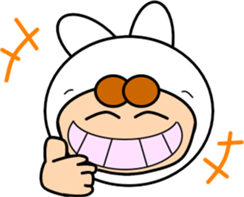 Along with the cute rabbit sticker #12312817