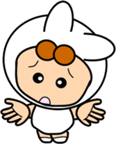 Along with the cute rabbit sticker #12312819