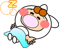 Along with the cute rabbit sticker #12312821