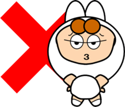 Along with the cute rabbit sticker #12312834