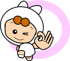 Along with the cute rabbit sticker #12312835