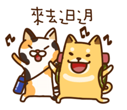 Fat Shiba dog say Taiwanese sticker #12313246