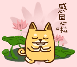 Fat Shiba dog say Taiwanese sticker #12313263