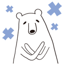 Polar bear of loose character sticker #12313319