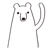 Polar bear of loose character sticker #12313320