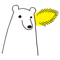Polar bear of loose character sticker #12313334