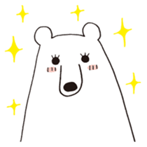 Polar bear of loose character sticker #12313338