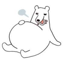 Polar bear of loose character sticker #12313353
